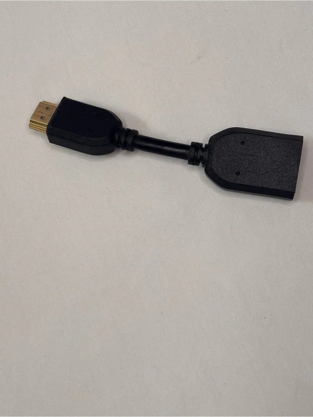 Black HDMI Male to Female Short Adapter Cable
